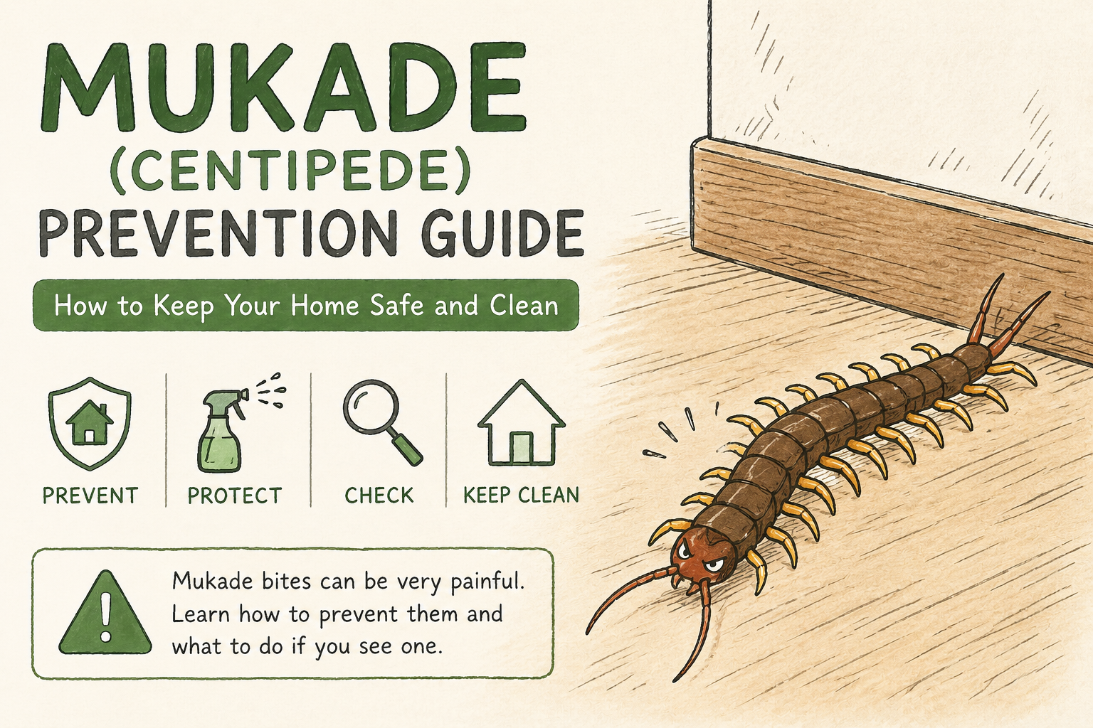 Mukad Mukade / Centipede Prevention Guide in Japan - arkplan.realestate